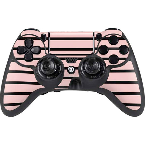 Pink and Black Stripes PlayStation PS4 Skins