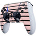 Pink and Black Stripes PS5 DualSense Edge Pro Controller Skin