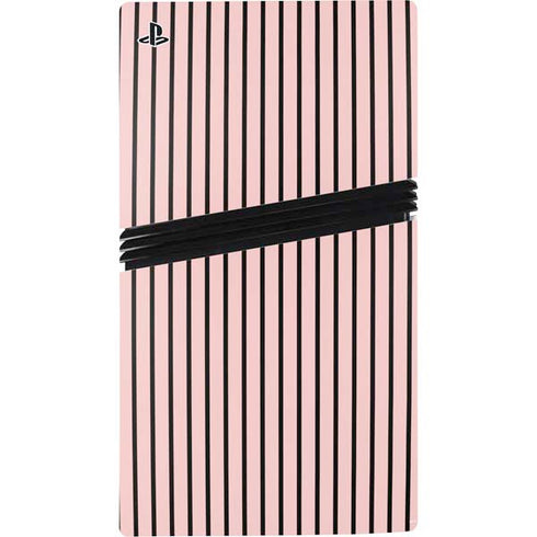 Pink and Black Stripes PS5 Pro Bundle Skin