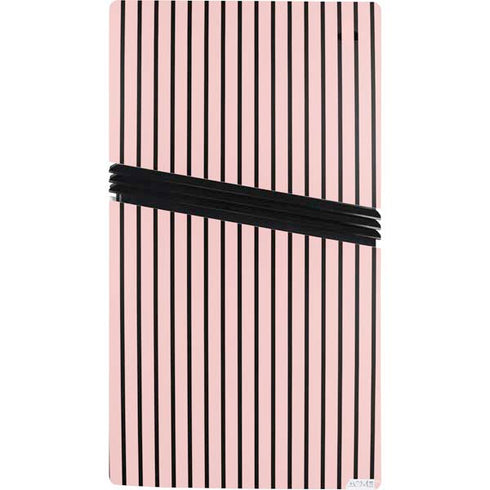 Pink and Black Stripes PS5 Pro Bundle Skin