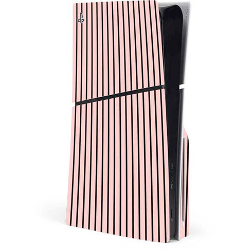 Pink and Black Stripes PlayStation PS5 Skins