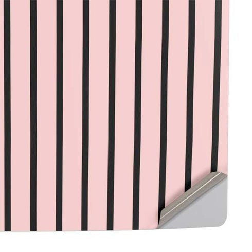 Pink and Black Stripes PS5 Slim Digital Edition Console Skin