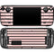 Pink and Black Stripes Steam Deck Handheld Gaming Computer OLED Skin
