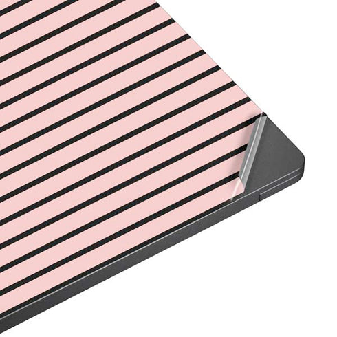 Pink and Black Stripes Surface Laptop 7 15in Skin