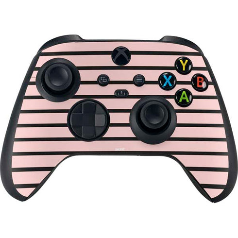 Pink and Black Stripes XBox Series X Digital Edition Bundle Skin