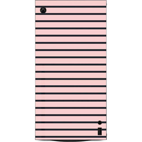 Pink and Black Stripes XBox Series X Digital Edition Console Skin