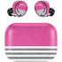 Pink and Grey Stripes Amazon Echo Buds Skin