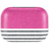 Pink and Grey Stripes Amazon Echo Buds Skin