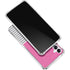 Pink and Grey Stripes Gabb Phone 4 Clear Case