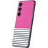 Pink and Grey Stripes Galaxy A16 5G Skin