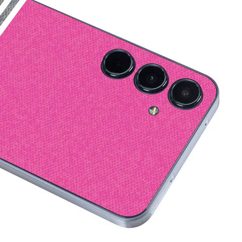 Pink and Grey Stripes Galaxy A36 5G Skin