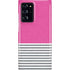 Pink and Grey Stripes Galaxy Cases