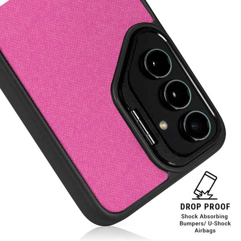 Pink and Grey Stripes Galaxy S24 Kickstand Case