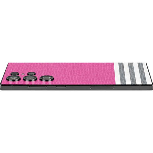 Pink and Grey Stripes Galaxy S25 Ultra Skin
