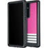 Pink and Grey Stripes Galaxy S24 Ultra Waterproof Case