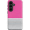 Pink and Grey Stripes Galaxy S26 Impact Case