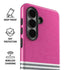 Pink and Grey Stripes Galaxy S26 Impact Case