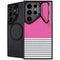 Pink and Grey Stripes Galaxy S26 Ultra Kickstand Case