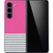 Pink and Grey Stripes Galaxy Z Fold5 5G Skin