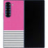 Pink and Grey Stripes Galaxy Z Fold6 Skin