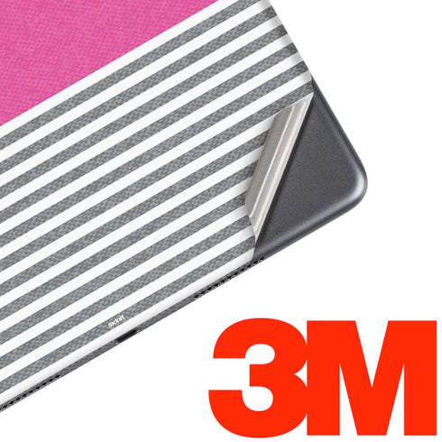 Pink and Grey Stripes iPad Skins