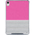 Pink and Grey Stripes iPad 11th Gen (2025) Clear Case