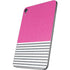 Pink and Grey Stripes Apple iPad Mini Skin