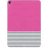 Pink and Grey Stripes Apple iPad Pro Skin