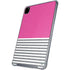 Pink and Grey Stripes iPad Cases