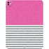 Pink and Grey Stripes iPad Pro 13in M4 (2024) Skin