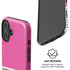 Pink and Grey Stripes iPhone 16 Plus Magsafe Impact Case
