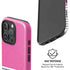 Pink and Grey Stripes iPhone 16 Pro Max Magsafe Impact Case