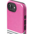 Pink and Grey Stripes iPhone 16e Impact Case