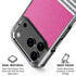 Pink and Grey Stripes iPhone 18 Pro Clear Case