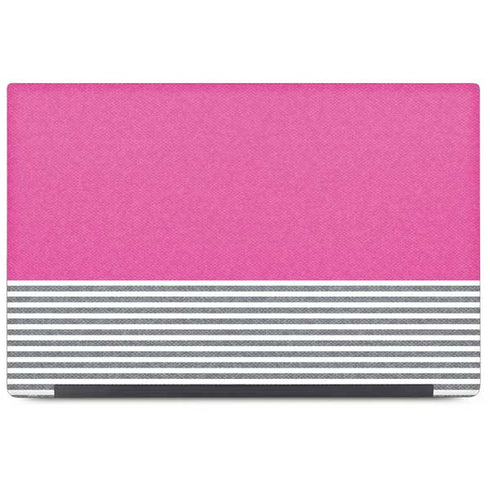 Pink and Grey Stripes Dell Latitude Skin