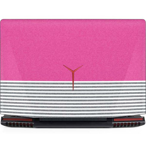 Pink and Grey Stripes Legion Y720 Skin