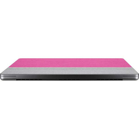 Pink and Grey Stripes Apple MacBook Pro 14-inch Skin