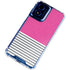 Pink and Grey Stripes Moto G 5G (2024) Clear Case