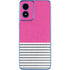 Pink and Grey Stripes Moto G Play 4G (2024) Skin