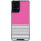 Pink and Grey Stripes Moto G Power 5G (2024) Clear Case