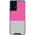 Pink and Grey Stripes Moto G Power 5G (2024) Clear Case