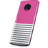 Pink and Grey Stripes Moto G6 Skin