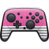 Pink and Grey Stripes Nintendo Switch 2 (2025) Pro Controller Skin
