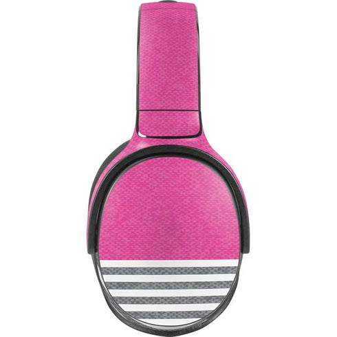 Pink and Grey Stripes Skullcandy Venue Skin