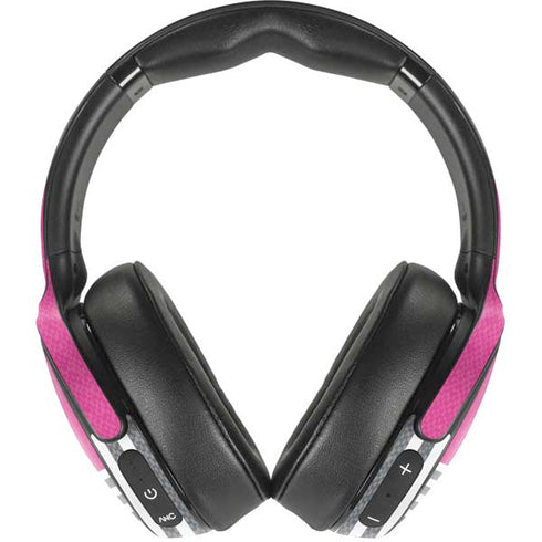 Pink and Grey Stripes Skullcandy Venue Skin