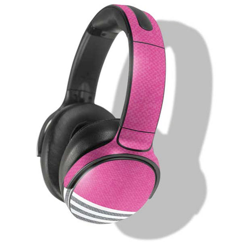 Pink and Grey Stripes Skullcandy Venue Skin