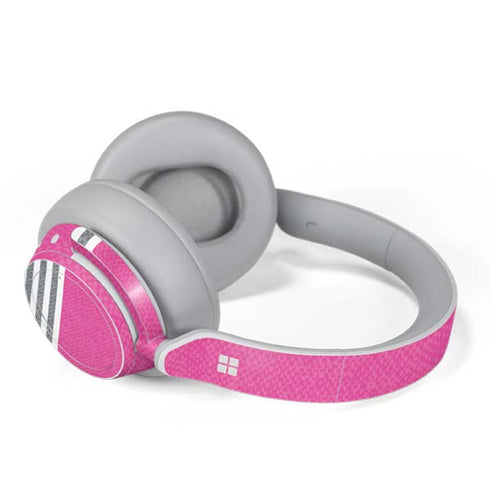 Pink and Grey Stripes Surface Headphones Skin