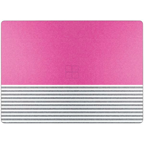 Pink and Grey Stripes Surface Laptop 7 13.8in Skin