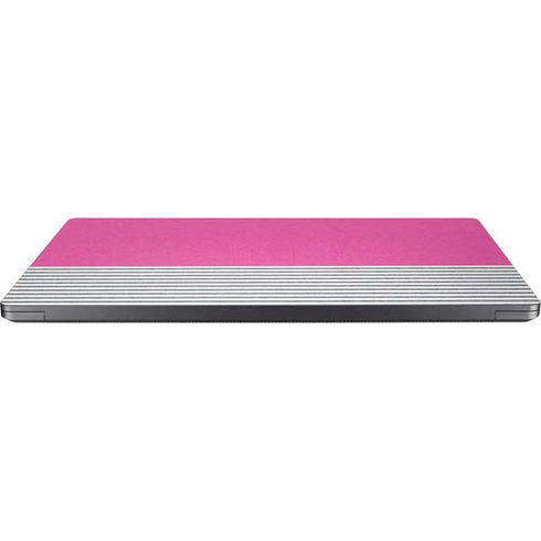 Pink and Grey Stripes Surface Laptop 7 13.8in Skin