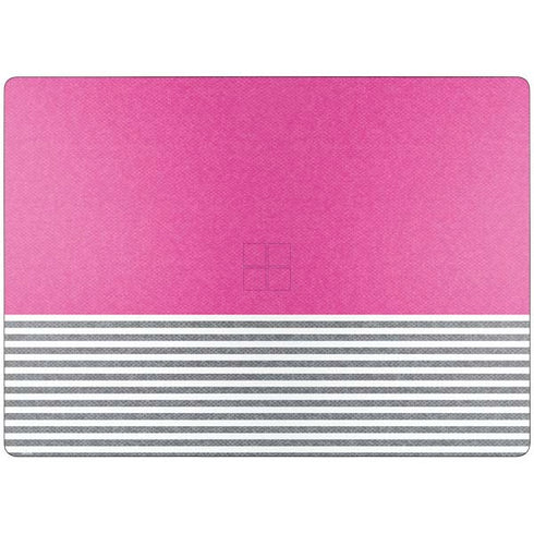 Pink and Grey Stripes Surface Laptop 7 15in Skin